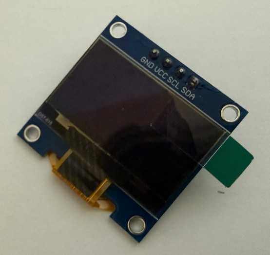 0.96 吋 OLED 顯示模組｜I²C 四線介面 ｜藍色 Arduino／微控制器適用