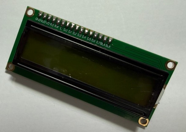 1602 字元型 LCD 液晶顯示模組／I²C 四線通訊介面