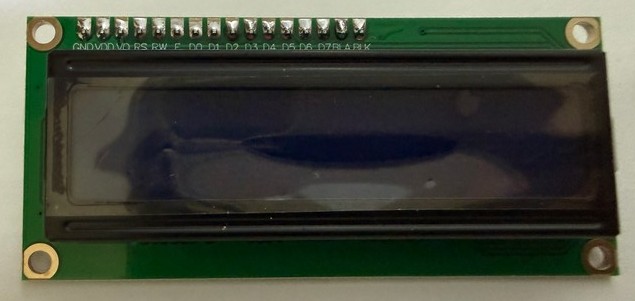 1602 字元型 LCD 液晶顯示模組／I²C 四線通訊介面 ｜藍黑屏+轉接板