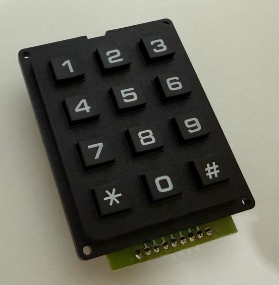 3×4 矩陣式數字鍵盤模組／12 鍵電子密碼鍵盤