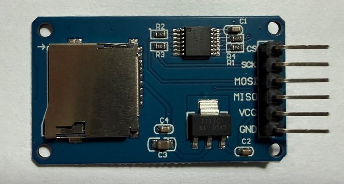 Micro SD Card Adapter 模組｜SPI 介面 MicroSD／TF 記憶卡讀寫擴充板