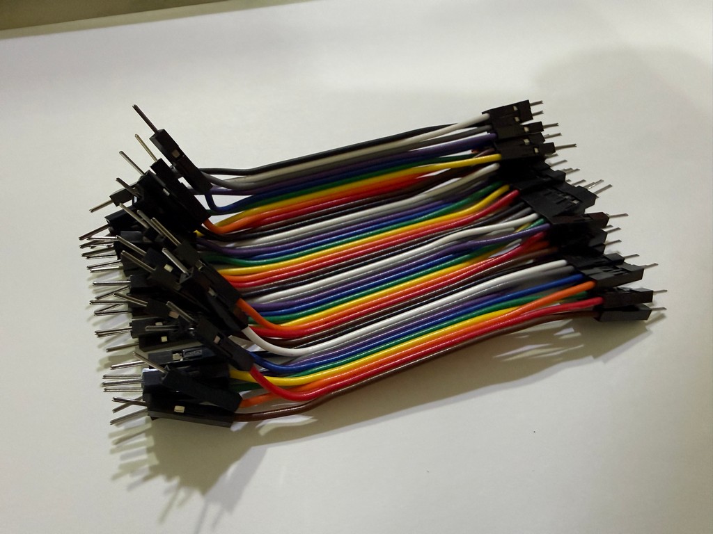 杜邦線 公對公 40P 10CM｜麵包板 Breadboard 電子實驗連接線