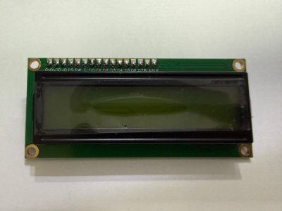 1602 字元型 LCD 液晶顯示模組／I²C 四線通訊介面 ｜黃綠屏+轉接板